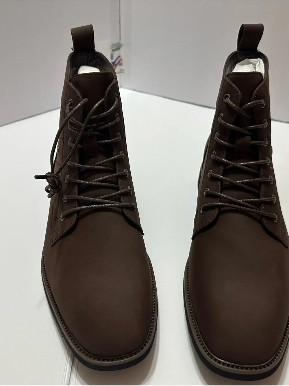 Truveld Men's Brown Lace-Up Ankle Boots